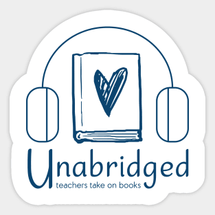 Unabridged Logo (Front and Back on T-shirt) Sticker